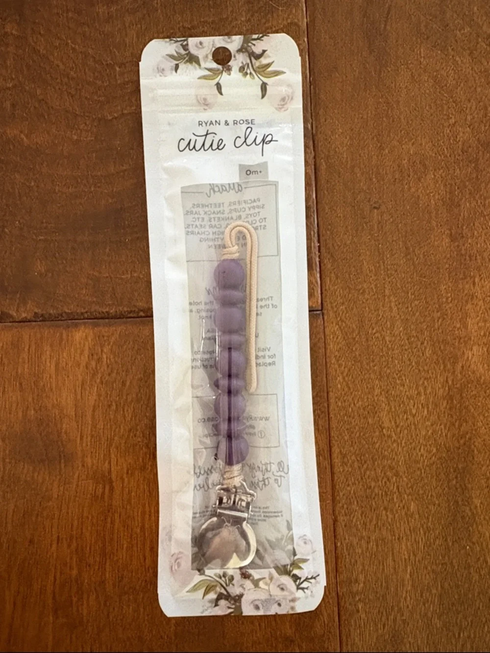 Ryan & Rose - Purple Baby Teething & Pacifier Accessories Set